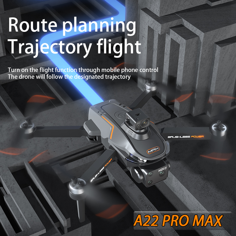 2025 A22 Pro MAX GPS Drone 4K Professional HD Dual-lens Camera FPV Obstacle Avoidance Brushless Large Screen RC Quadcopter Drone