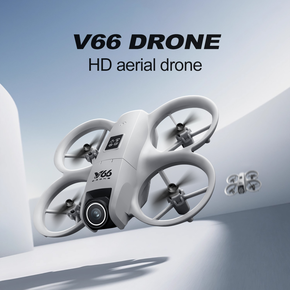V66 Mini Drone For Xiaomi 8K  HD Camera WiFi Foldable Micro Aircraft Fixed Height Freestyle Quadcopter RC Helicopter Kids Toys