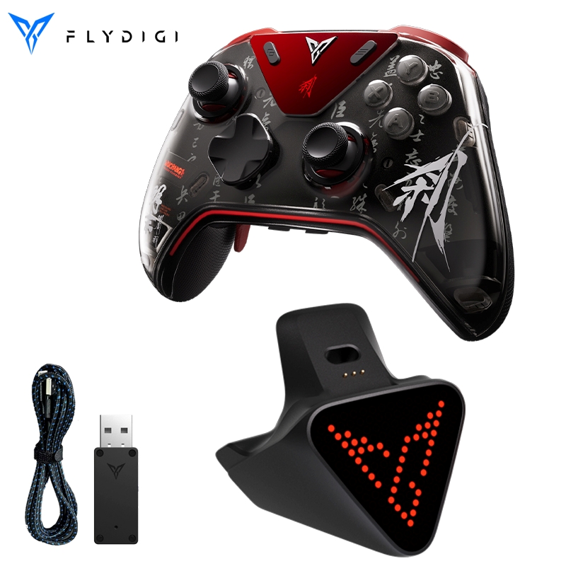 Flydigi apex 5 controller gamepad wireless gamepad for pc /Switch/Phone/TV/tablet computer,charging dock with Cool RGB screen
