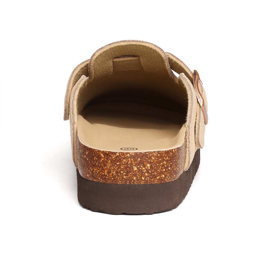 Pallene Fashion Women's Mules Cork Insole Unisex Clogs Slippers Water Corrugated Sole Non-slip Men's Sandals With Arch Support