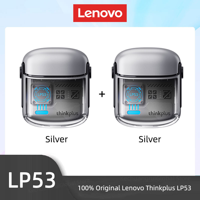 Lenovo LP53 Wireless Bluetooth 5.4 Earphones Mechanical Design Gamer Headset TWS Noise Reduction Sports Earbuds Long Standby New