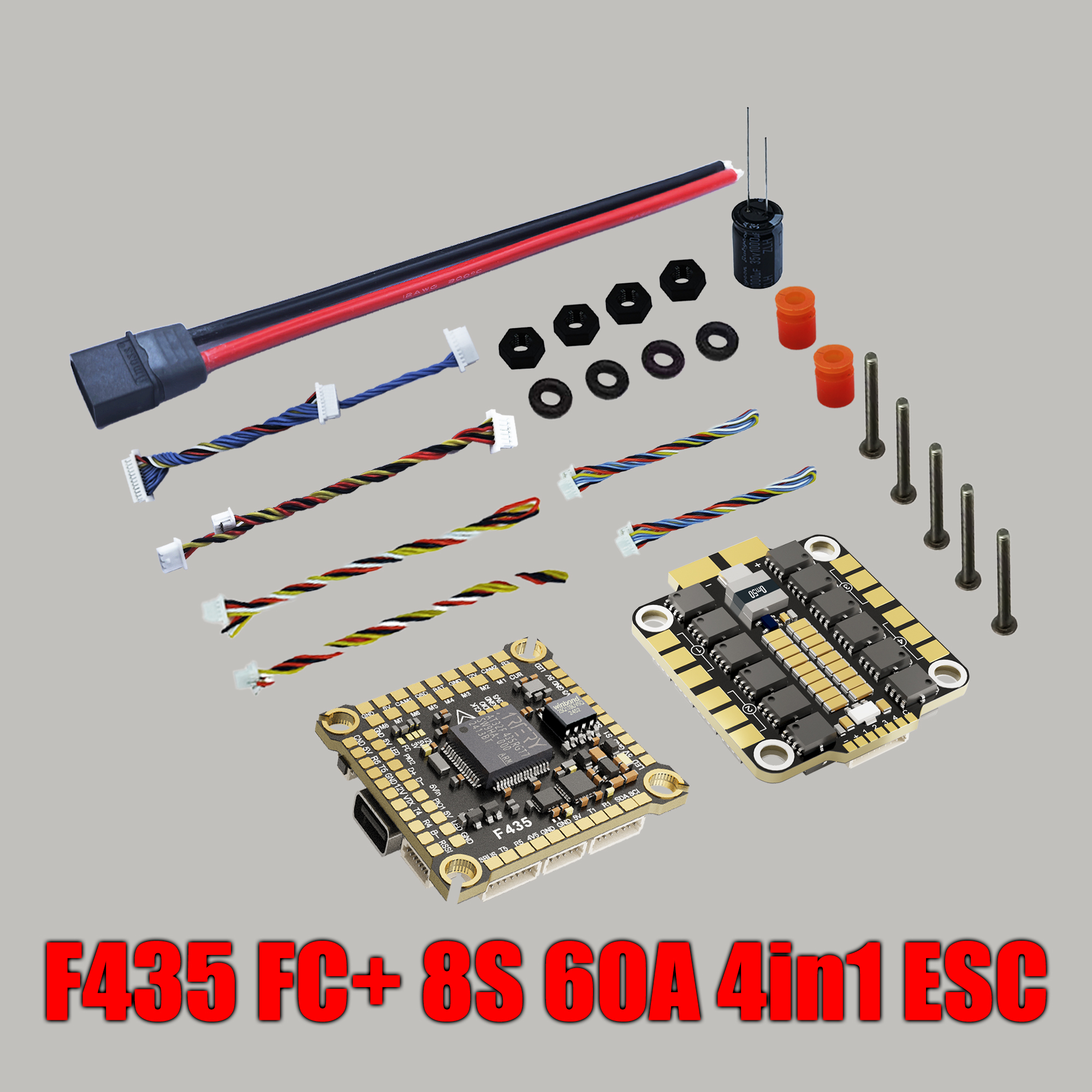 DAKE F435 V3/V4 FC ESC Stack 3-8S Lipo Flight Control BLS 55A/60A/70a 4 in 1 ESC 30x30  RC FPV Racing Drone
