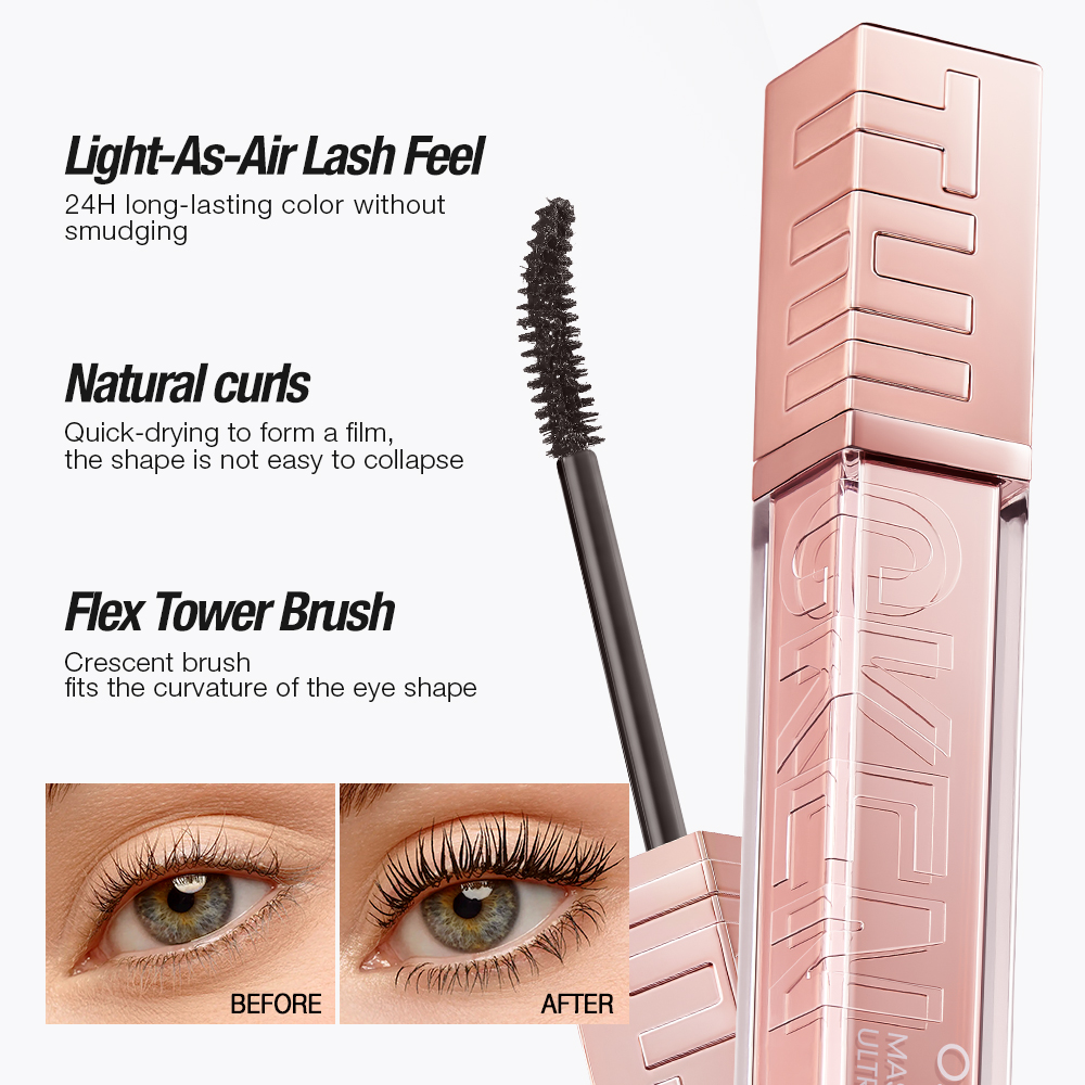 O.TWO.O 5D Mascara Eyelash Extension Volumizing Long-Wearing Smudge-Proof Thick Quick-drying Waterproof Black Mascara Eye Makeup