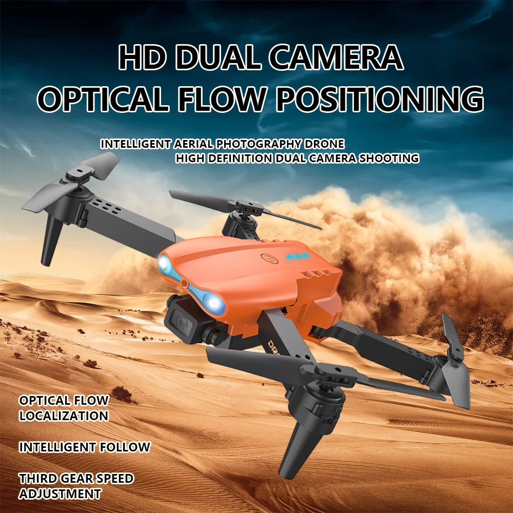 Professional Drone E99/K3 4K wide-angle HD camera WiFi FPV height Hold Foldable RC Quadrotor helicopter Camera-free Dron Toys