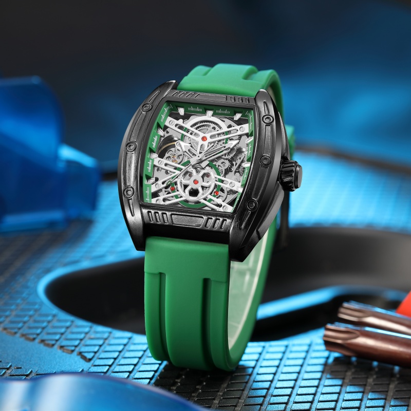 MEGIR 8601 Fashion Men Automatic Mechanical Watches Skeleton Luxury Luminous Waterproof Casual Wristwatches for Man reloj hombre