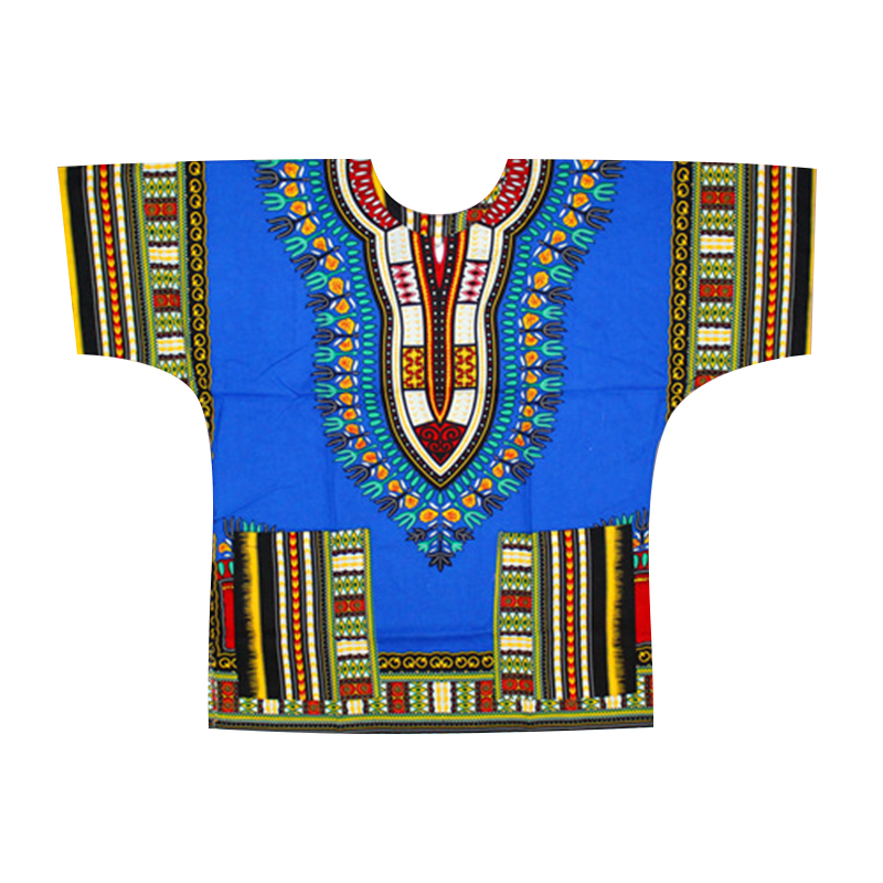 (Fast shipping) New fashion design african traditional printed 100% cotton Dashiki T-shirts for unisex (MADE IN THAILAND)