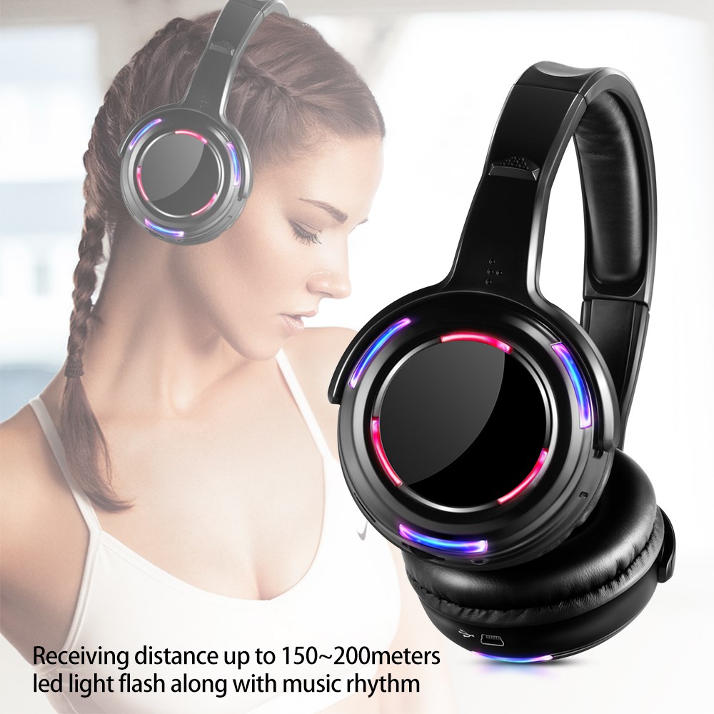 Silent Disco Led Wireless Headphones for Party Several Bundles for Choice