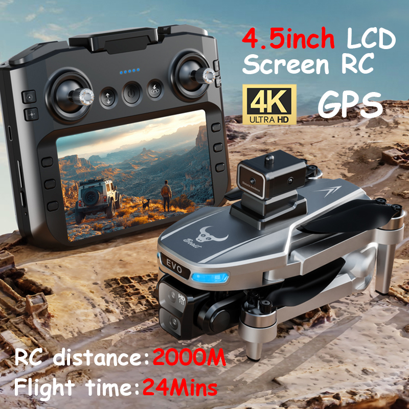 SG109 PRO MAX Drone 4K Professional GPS HD Camera 5G WIFI FPV Drones Obstacle Avoidance 4.5 inch Screen RC Quadcopter Dron Toys