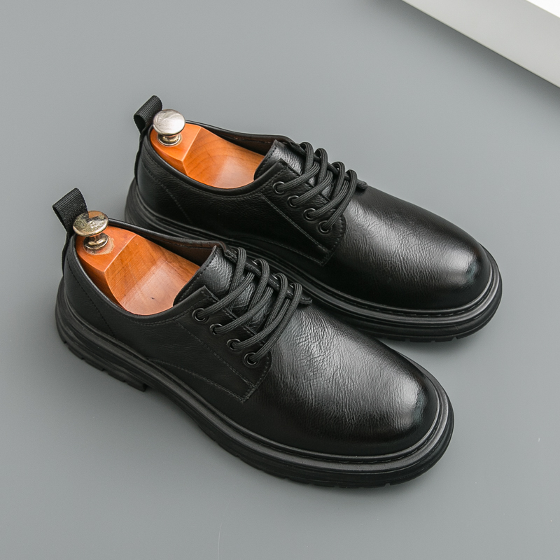 Spring New Male Comfortable Oxfords Footwear Men Business Shoes New Arrival Men's Casual Shoes Lace-Up Men Leather Walking Shoes