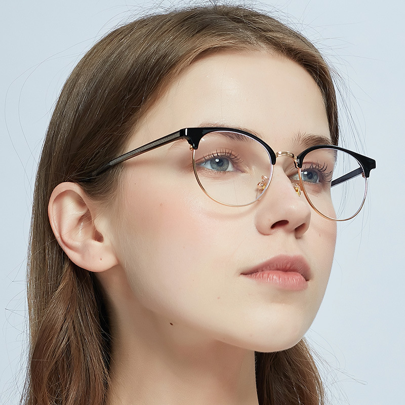 Fashion Glasses frame myopia prescription computer glasses multifocal reading glasses women bluelight blocking glasses custom