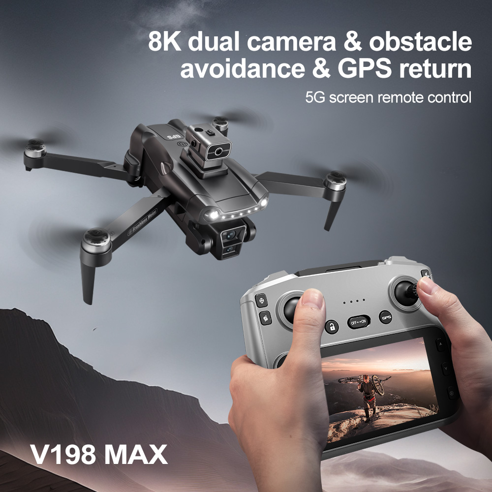 Xiaomi Mijia V198MAX Drone Laser obstacle avoidance aerial photography 8K 5G Professional HD Camera Brushless Folding Quadcopter