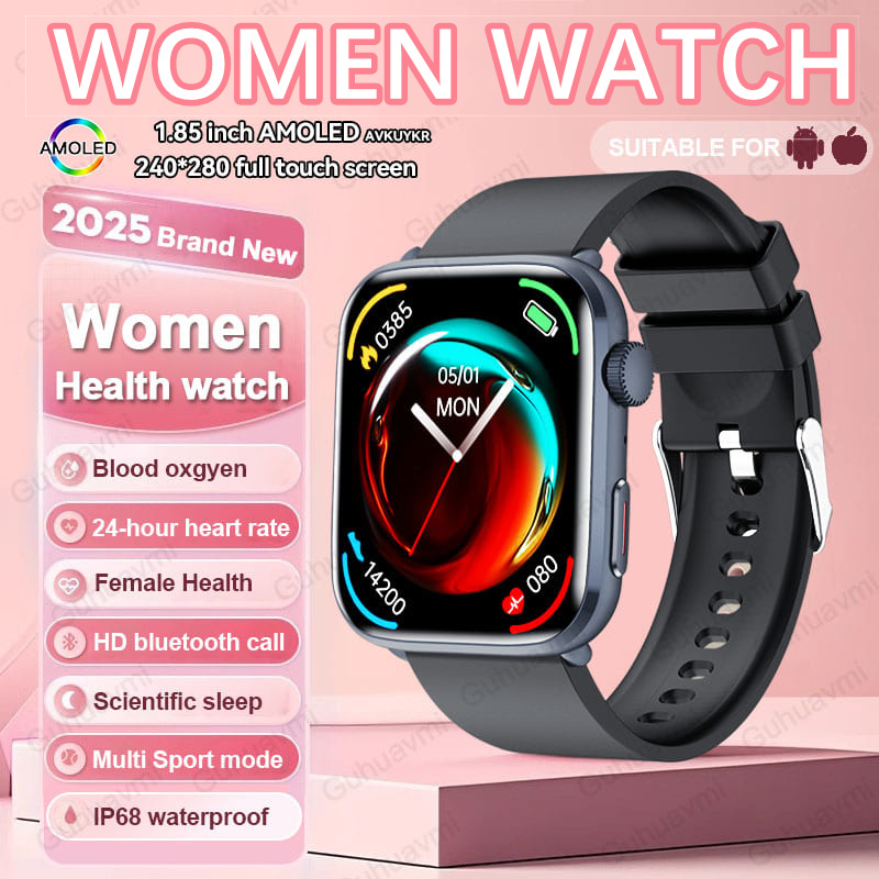 2025 New For Xiaomi Women AI Smart Diagnosis Smart Watch HRV+PPG Blood Pressure Blood oxygen Health monitor IP68 NFC Smartwatchs