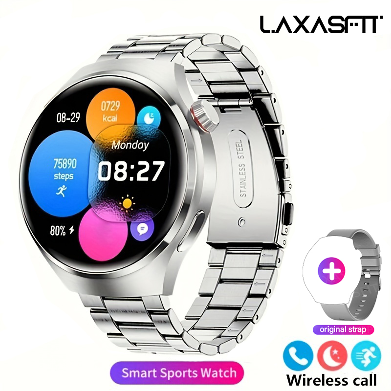 LAXASFIT New Smart Watch 1.52 HD Screen Heart Rate Bluetooth Call NFC Sports Men's Smart Watch 2025