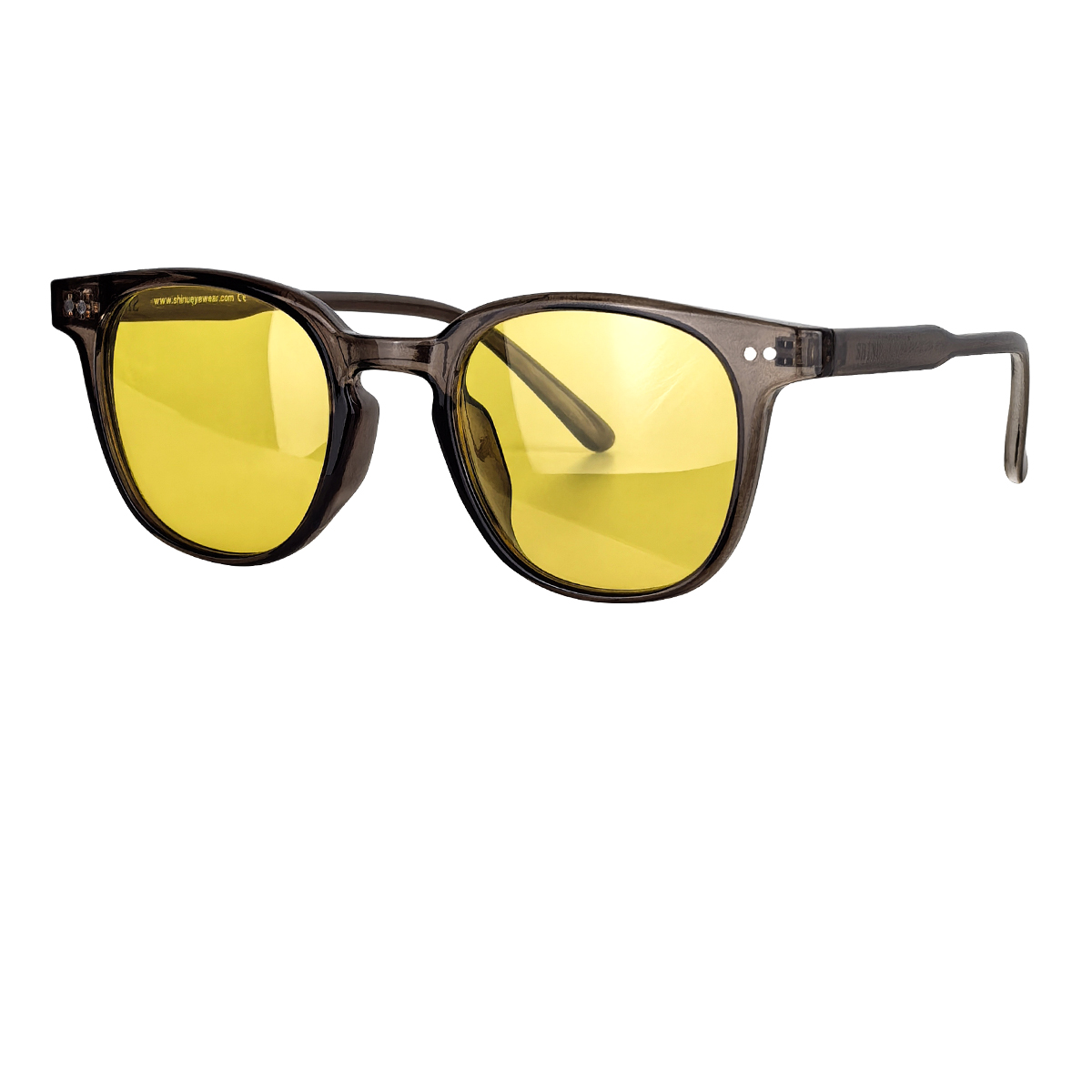 SHINU Myopia Night Vision Glasses Man Night Driving Glasses Women 80% Blocking Blue Light Lenses for Office Working TR90 Eyewear