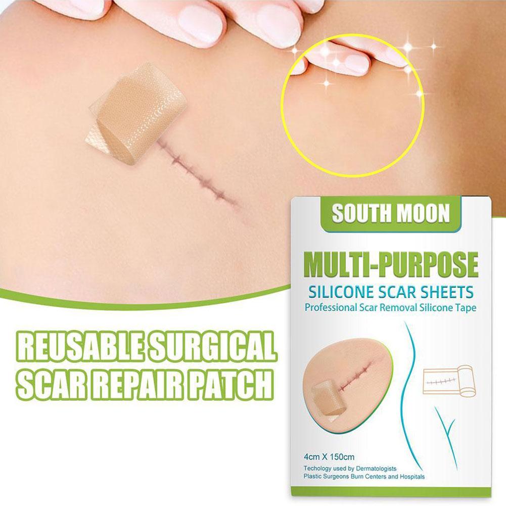 1/3/5/10 Roll Silicone Scar Sheet Painless Scar Repair Tape Roll Effective Scar Waterproof Breathable Ear Beauty Sticker