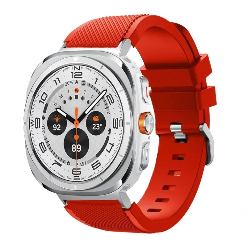 sports soft Silicone Strap For Samsung Galaxy Watch Ultra 2025 47mm breathable band For Samsung Watch 8 40mm 44mm 8 Classic 46mm