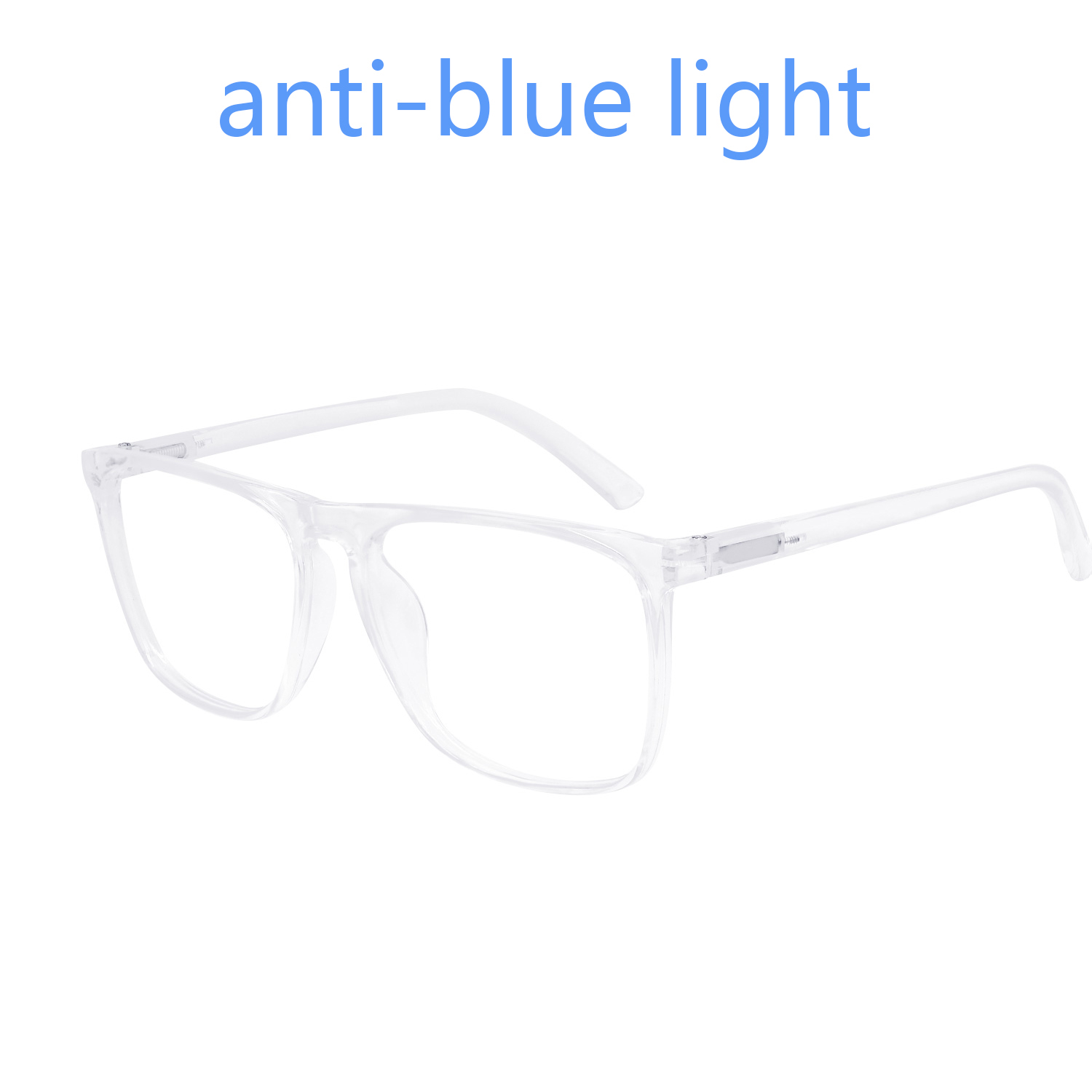 Eyeglasses Reading Glasses Men Large Square Blue Light Blocking Presbyopia Optical Anti Glare Computer Glasses Frame +1.0 To+6.0