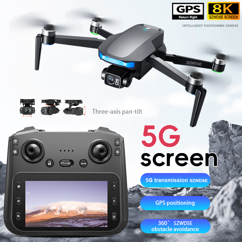 2025 New S-X1 Drone GPS 8K Professional HD 360° Dual Cameras 3-axis gimbal 5G WIFI Brushless Motors Foldable RC Quadcopter Toys