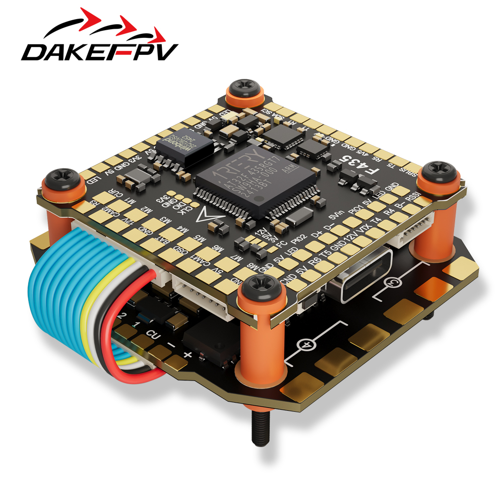 DAKE F435 V3/V4 FC ESC Stack 3-8S Lipo Flight Control BLS 55A/60A/70a 4 in 1 ESC 30x30  RC FPV Racing Drone