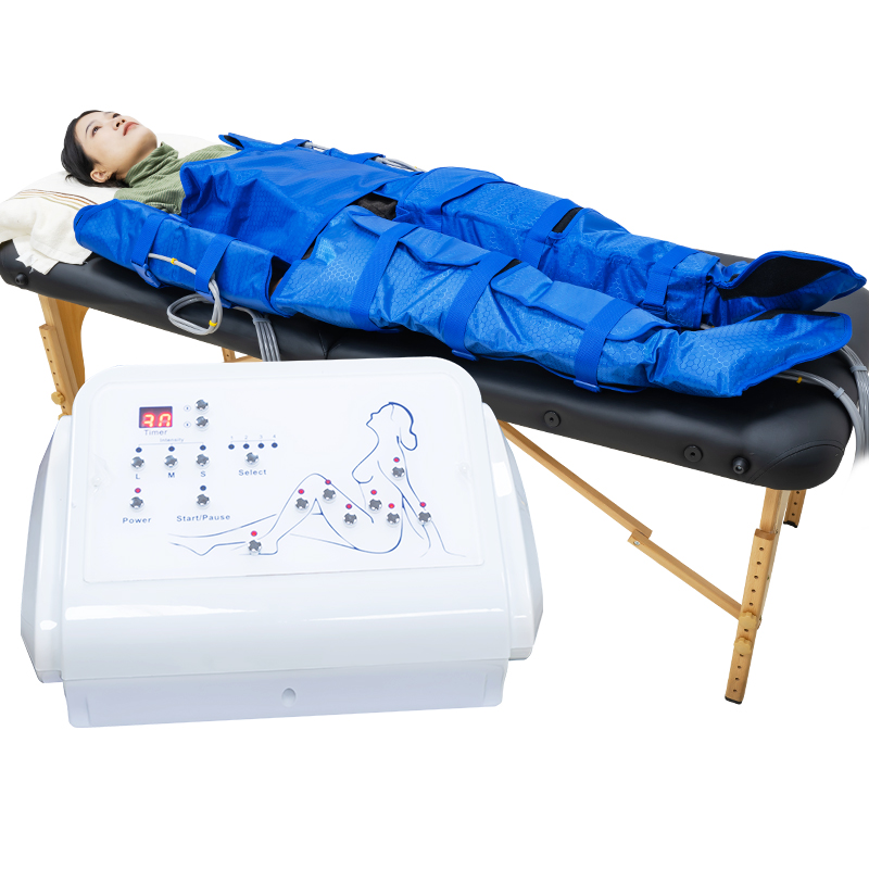 Air pressure therapy machine lymphatic drainage vacuum treatment device pain relief belt with 16 airbags Comfortable weight loss
