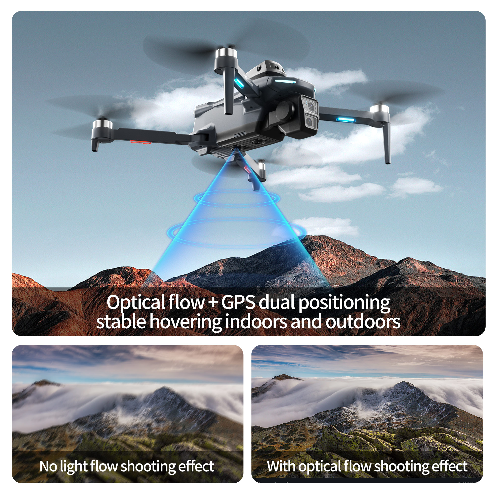 XT606 Drone Brushless Motor Screen Remote HD Aerial Photography GPS Intelligent Positioning Remote Control Aircraft Kids Toys