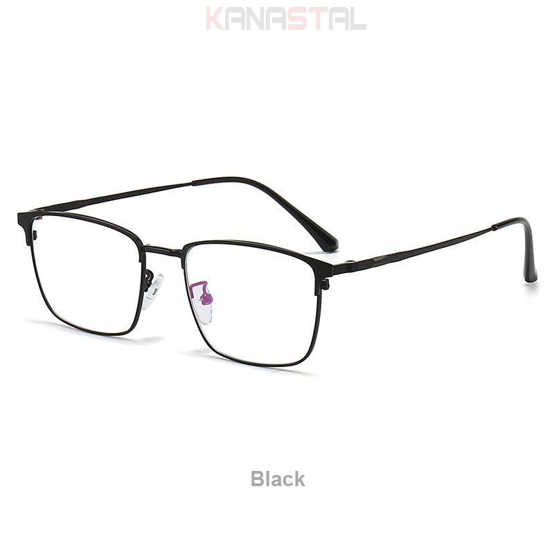 Men Prescription Glasses Optics Lenses  Reading Glasses Women Blue Light Blocking Myopia Eyewear Metal Titanium Eyeglasses Frame