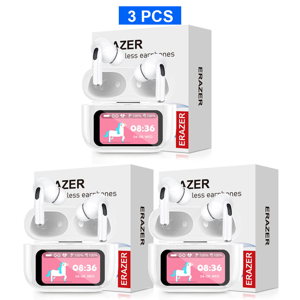 ERAZER Original Wireless Bluetooth Earphones HiFi Headphones HD Stereo Waterproof Earbuds Touch Screen With ANC Noise Reduction