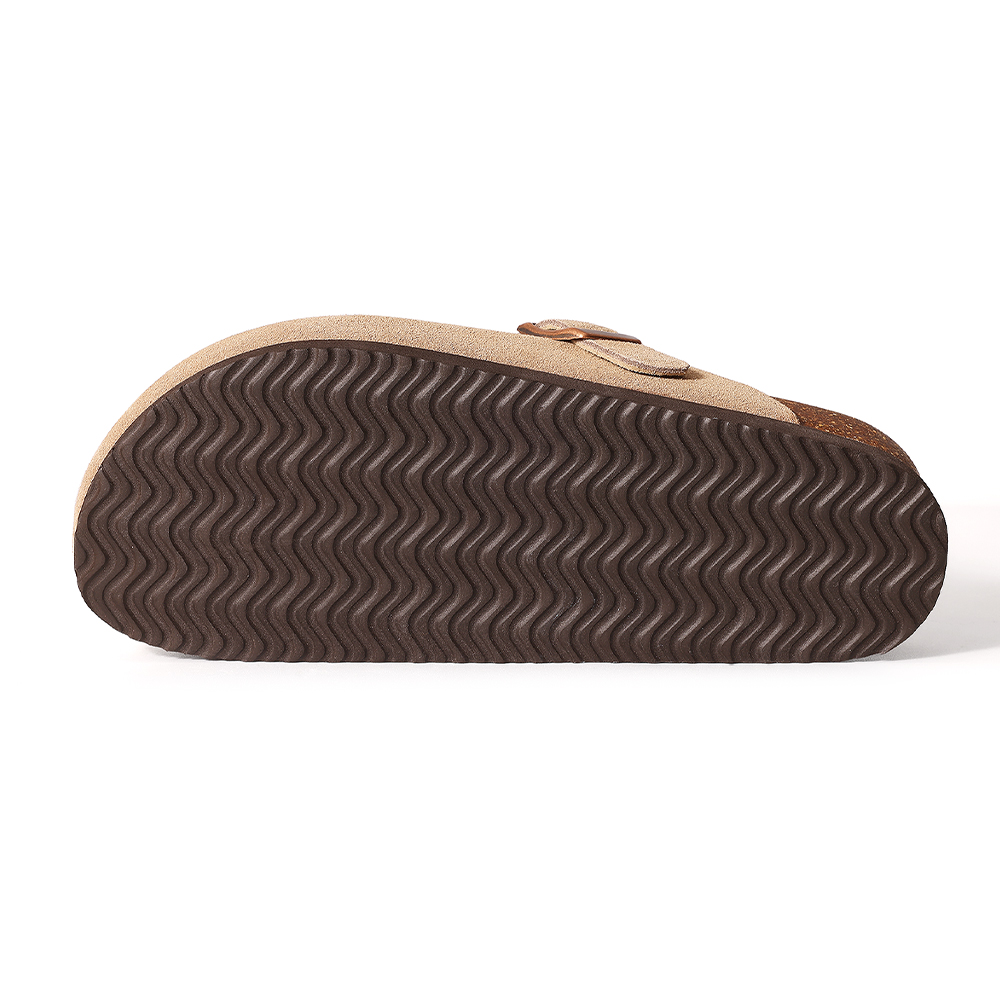 Pallene Fashion Women's Mules Cork Insole Unisex Clogs Slippers Water Corrugated Sole Non-slip Men's Sandals With Arch Support