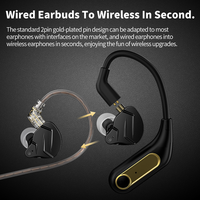 KZ-AZ15 Update wireless headphones, Bluetooth 5.2 compatible cable, hook, C-pin connector, charging case