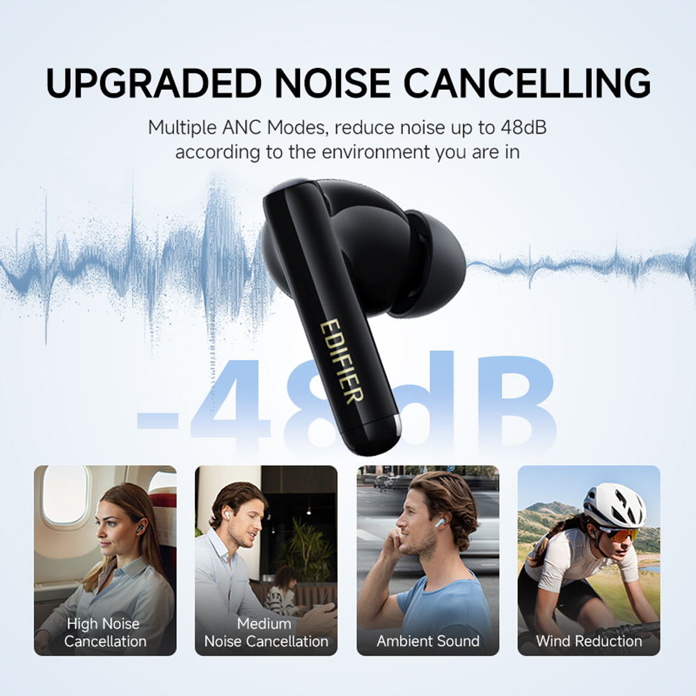 Edifier X5 Pro Active Noise Cancelling TWS Bluetooth Earphones Wireless Earbuds IP55 Waterproof Gaming Mode Fast Charging