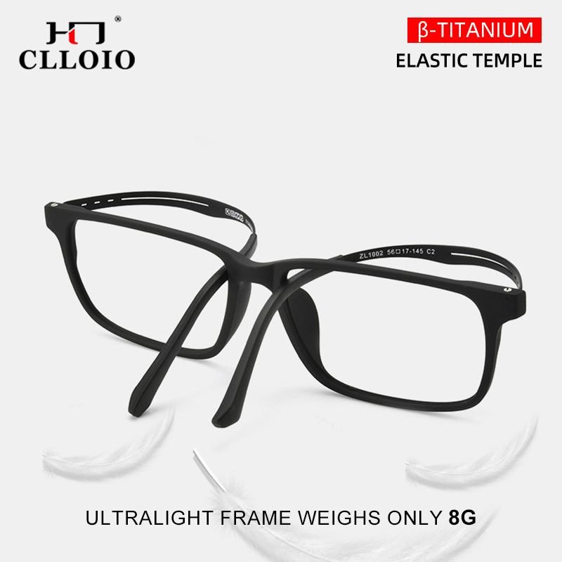 CLLOIO High Quality UltraLight Flexible TR90 Frame Anti Blue Ray Reading Glasses Myopia Hyperopia Glasses Prescription Eyewear