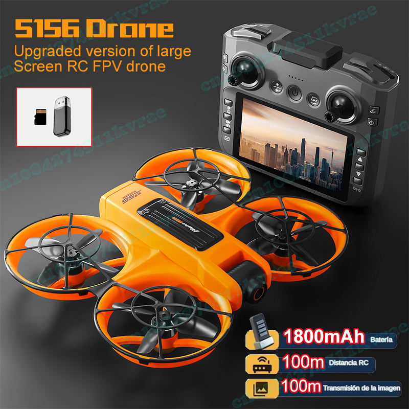 S159 FPV Drone 4K HD Camera 180° Adjustable Anti-shake Drone with Camera Large Screen 5G RC Quadcopter Brushless Motor Dron Toys
