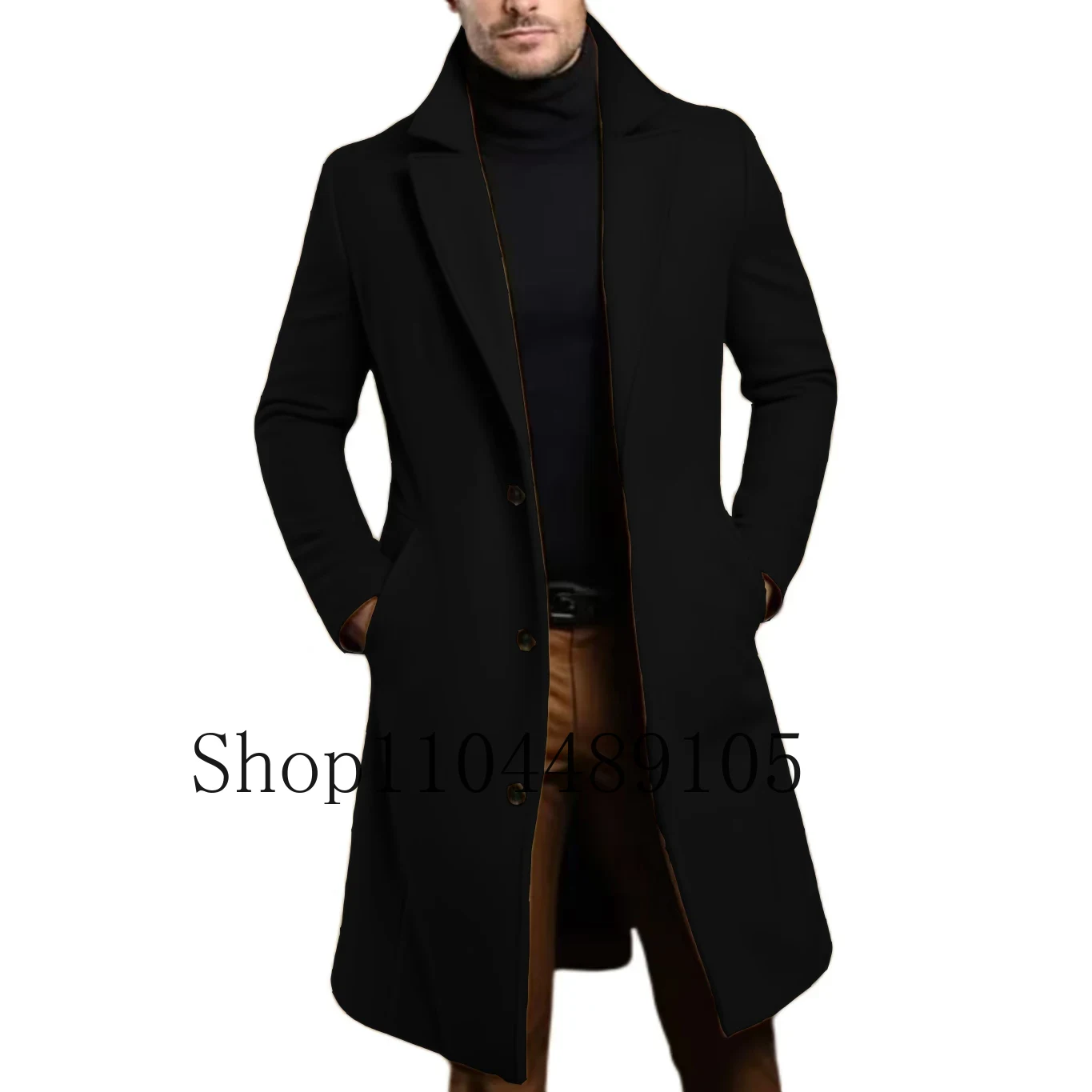 Men's Winter Jacket Long Coat Men Casual Business Cardigan for Men Coat Customization Evening Party Business Activities Latest