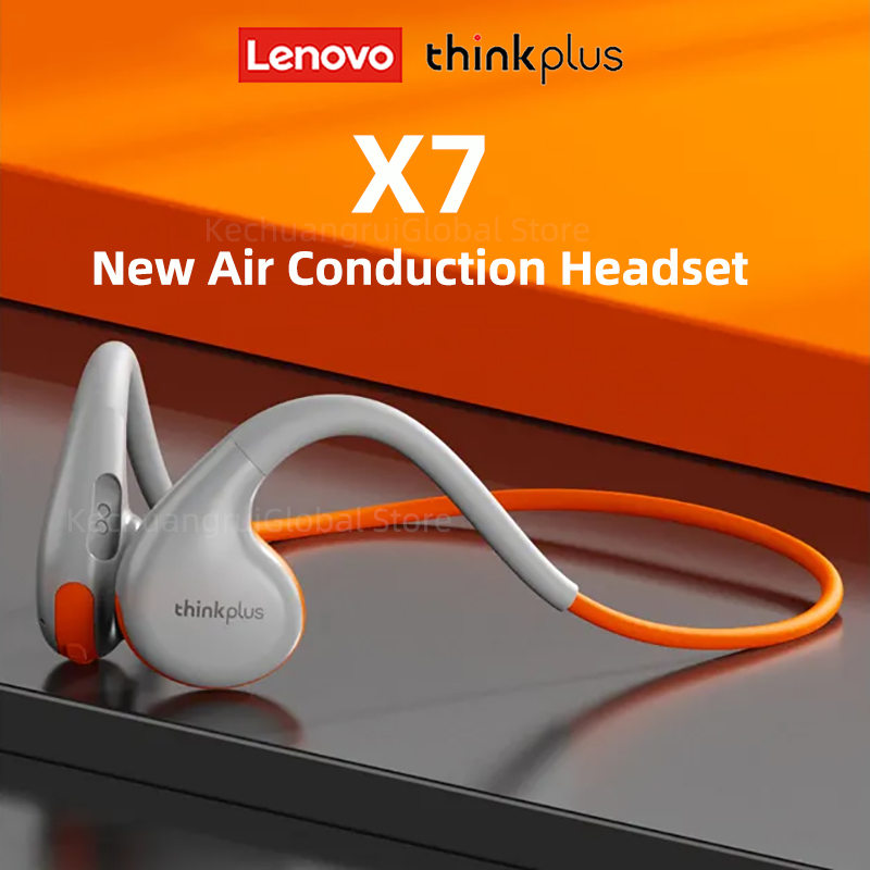 Lenovo Bone Conduction Earphones Bluetooth 5.3 Sports Wireless Headphones TWS Ear Hook Waterproof Headset for Running Driving