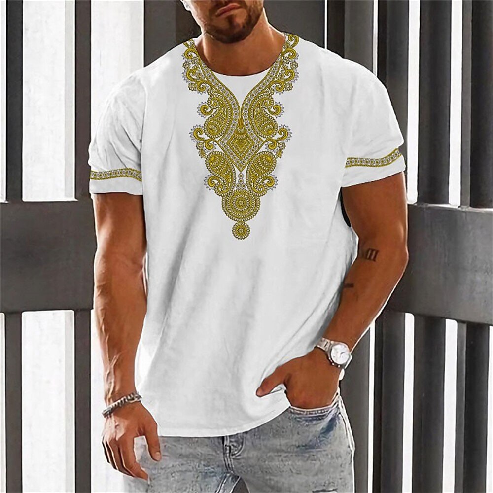 Africa Ethnic T-Shirts African Dashiki 3D Printed Men Women Fashion Streetwear Oversized Short Sleeve T Shirt Tees Tops Clothing