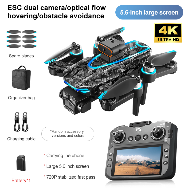 D13 RC Drone Professional 4K Camera with 5G WiFi FPV UAV Screen Remote Control Brushless Obstacle Avoidance Quadcopter Toys