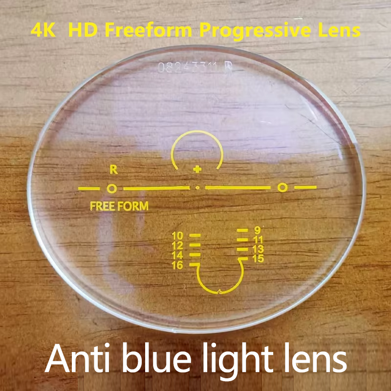 ALICIA 1.56 1.61 1.67 1.74Anti-scratch Anti-blue Photochromic Widest Field of View Progressive Multi-focal Lens 4.0  1 Pair