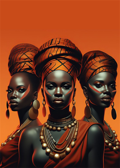 Beautiful African American Woman Canvas Psoters and Prints Sunshine Smiling Girl Pictures Portrait Wall Art Picture Home Decor