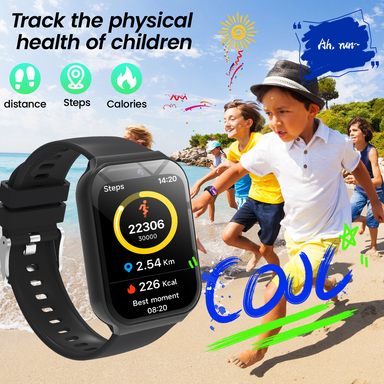 2025 New Smartwatch For Kids HD Camera Flashlight Study Partners Multi Games Calculator Children's Day Birthday Gift Boys Girls