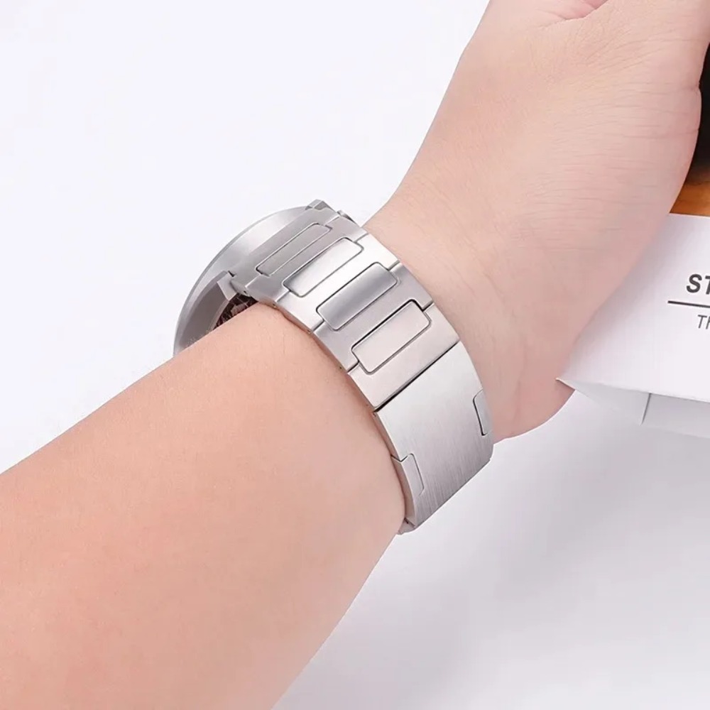 Titanium Metal Strap for Samsung Galaxy Watch 8 40mm 44mm/Classic 46mm Stainless Steel Band for Galaxy Watch 8 Ultra 47mm Correa