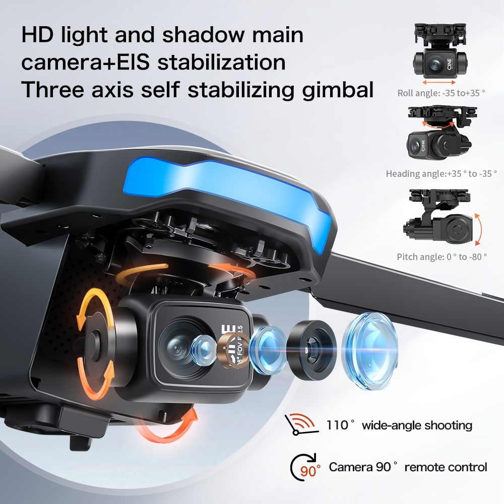 2025 New S-X1 Drone GPS 8K Professional HD 360° Dual Cameras 3-axis gimbal 5G WIFI Brushless Motors Foldable RC Quadcopter Toys