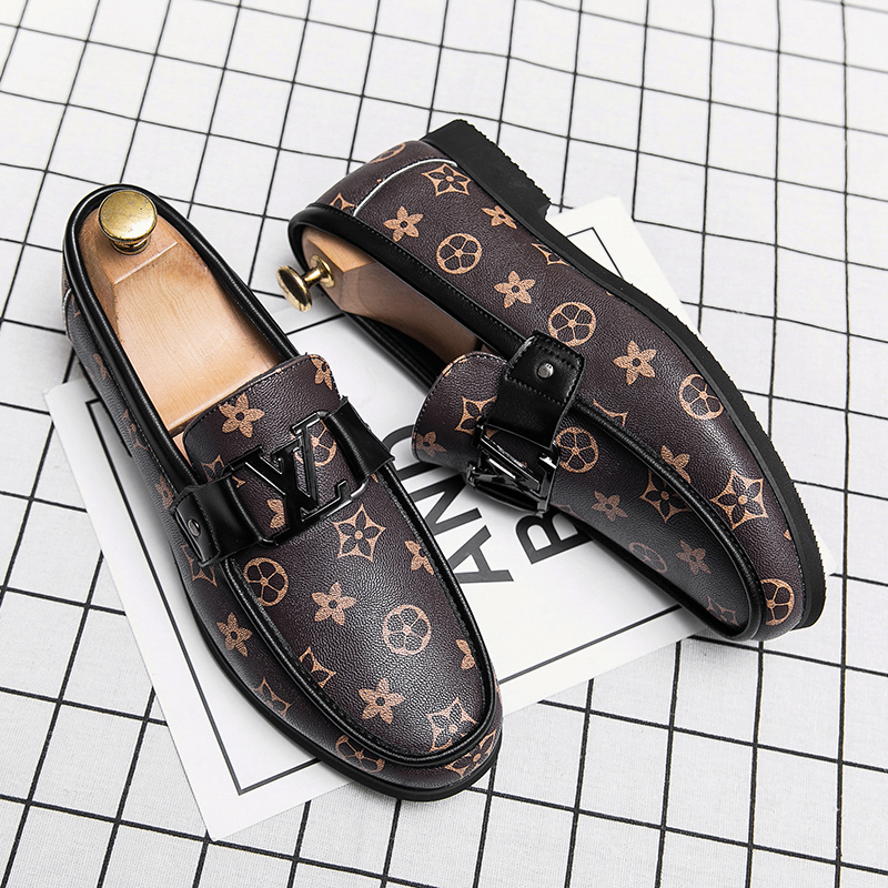 2025 new knitted hats and shoes, men's casual shoes, Korean style, fashionable lazy shoes, light luxury customization