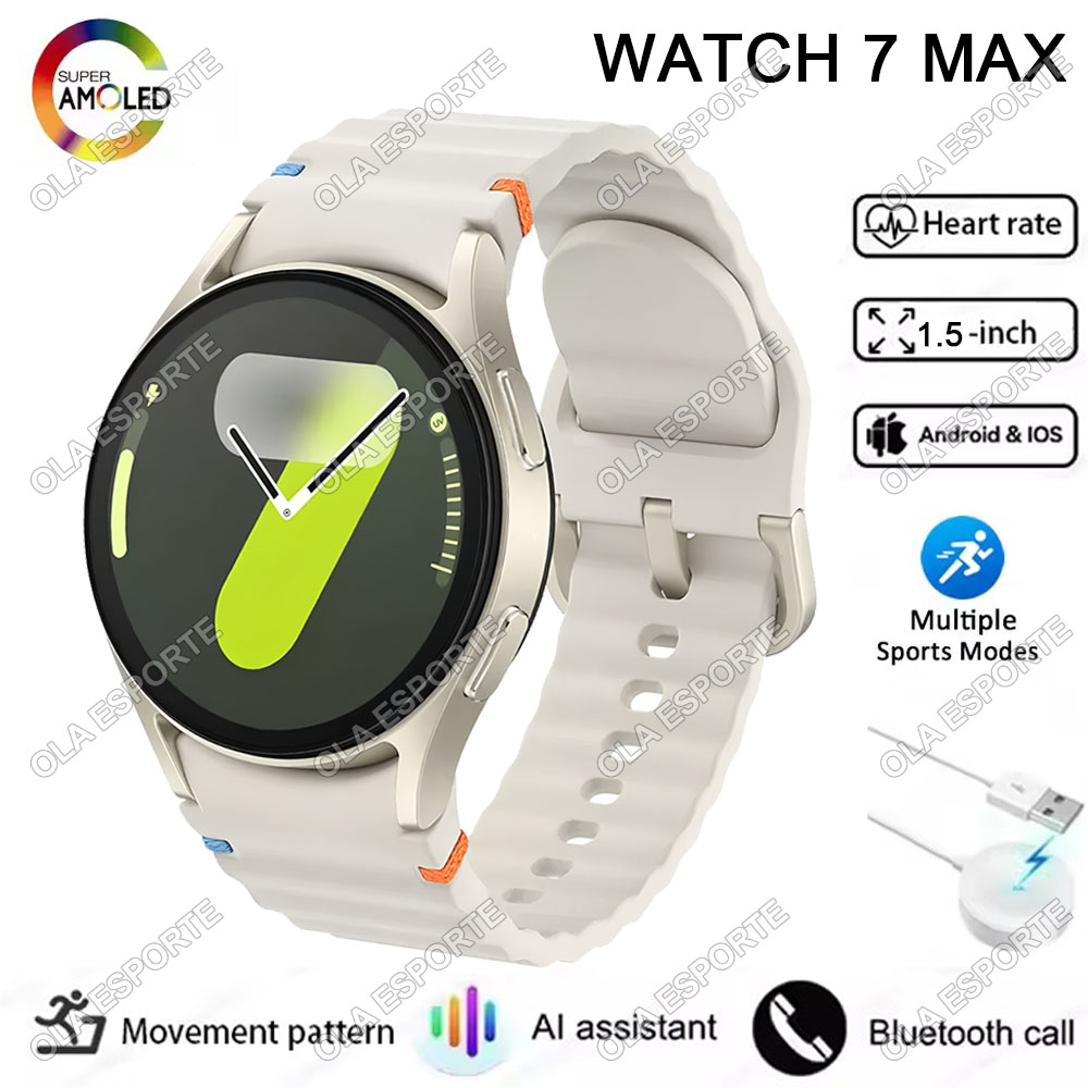 Watch7 Smart Watch Men Women HD Screen ECG+PPG BT Call Sleep Monitoring Sport Waterproof Fitness GPS Tracker SmartWatch 2025 New