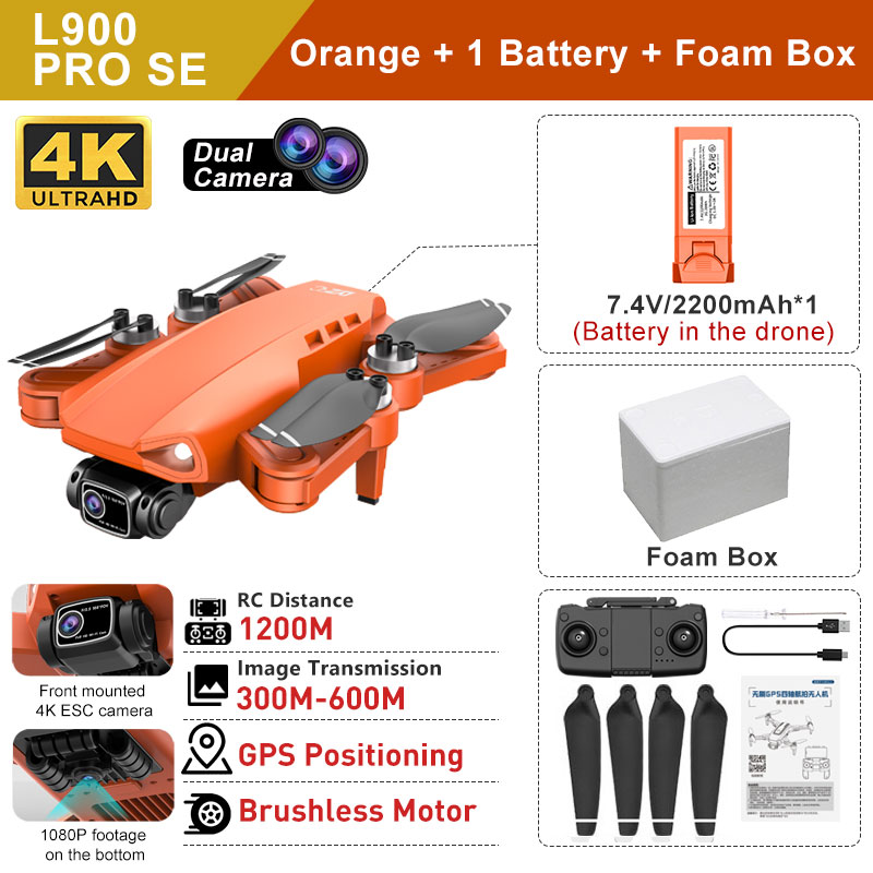 LYZRC L900 PRO SE GPS Drone 4K Professional Brushless Motor 5G WIFI Aerial Photography FPV Helicopters Foldable Quadcopter Dron