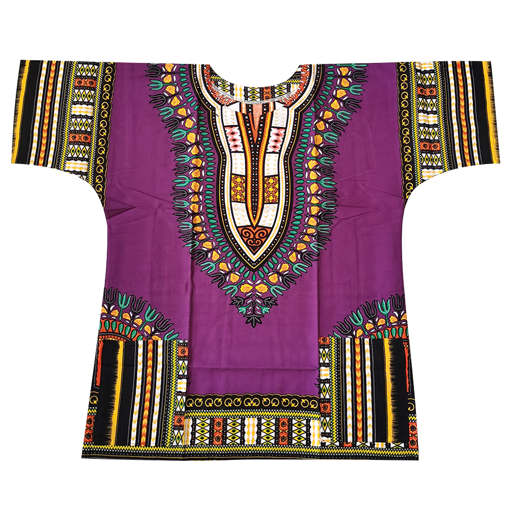 (Fast shipping) New fashion design african traditional printed 100% cotton Dashiki T-shirts for unisex (MADE IN THAILAND)