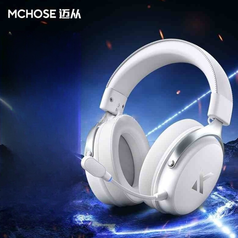 MCHOSE V9 Pro E-Sports Headphone Tri-Mode Game Bluetooth Computer Microphone Wireless Usb 7.1 Channel Surround Sound Headphone
