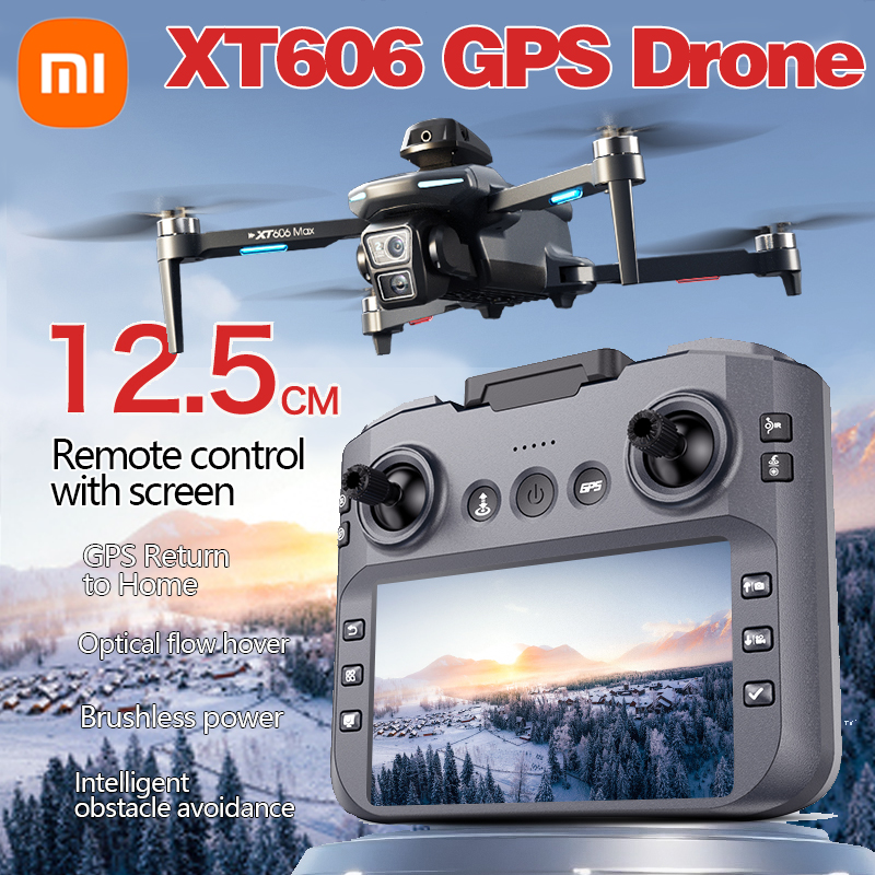 Xiaomi XT606 MAX GPS Drone 4k Professional 8K HD Camera FPV Wish Screen Drone 360° Obstacle Avoidance Quadcopter Toys Dron