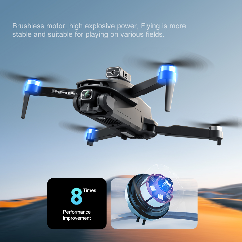 Xiaomi V168GPS Drone 8K 5G HD Aerial Photography Dual-Camera Omnidirectional Obstacle Brushless Avoidance Quadcopter RC Toys