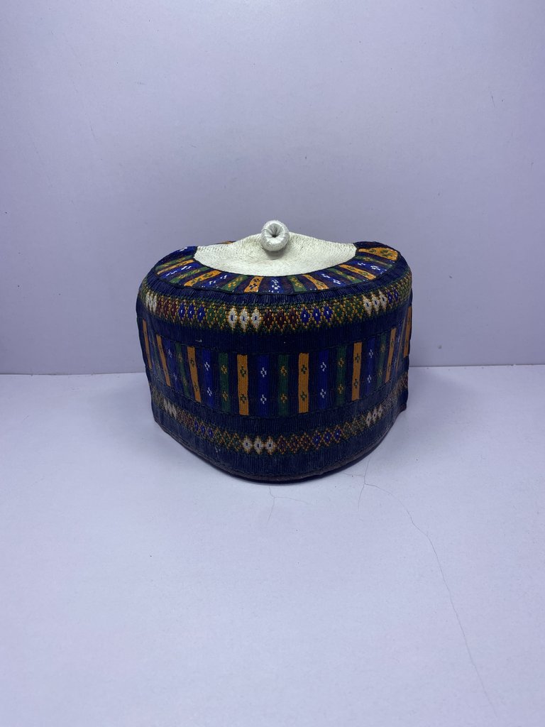 Blue Maimala – Hausa/Fulani Cap, Kufi, Handwoven Cap, Zawa