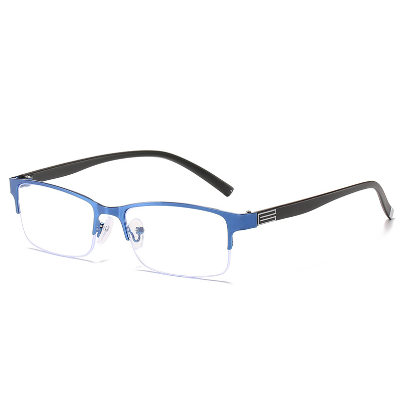 2024 Half Frame Myopia Glasses Eyewear Male Female Near Sight Glasses Ultra Light Black Blue -50 To -600 mens glasses gafas